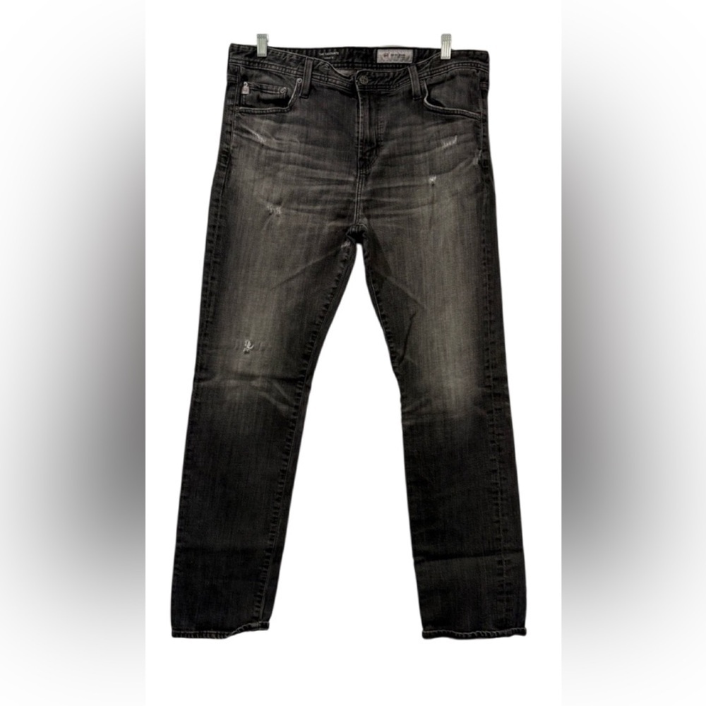 AG Adriano Goldschmied Dark Gray Straight Jeans